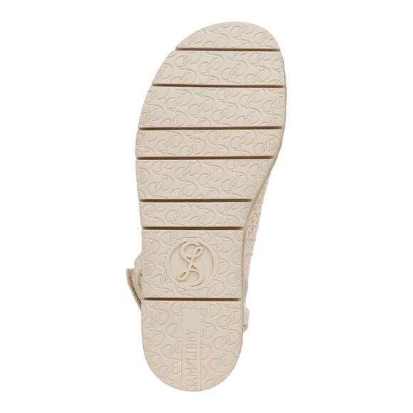 Sam and Libby Women's Austin Double Strap Flatform Sandals Ivory Size 7 1/2 - Picture 4 of 4